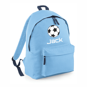 Sky Blue Football School Bag