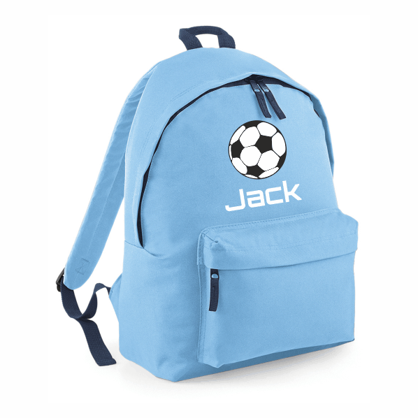 Sky Blue Football School Bag