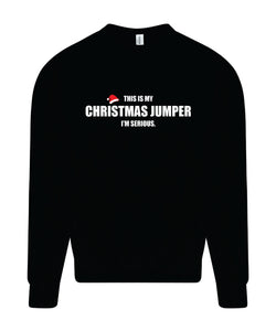 Understated Black Christmas Sweatshirt