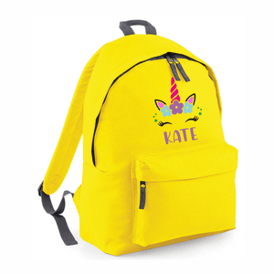 Yellow Unicorn School Bag