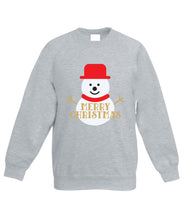 Load image into Gallery viewer, Kids Christmas Sweatshirt (Merry Christmas Snowman)
