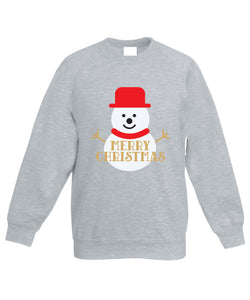 Kids Christmas Sweatshirt (Merry Christmas Snowman)