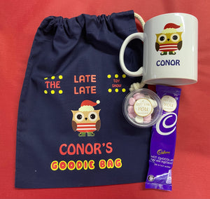 Late Late Toy Show Personalised Set (Three Bags & Three Mugs)